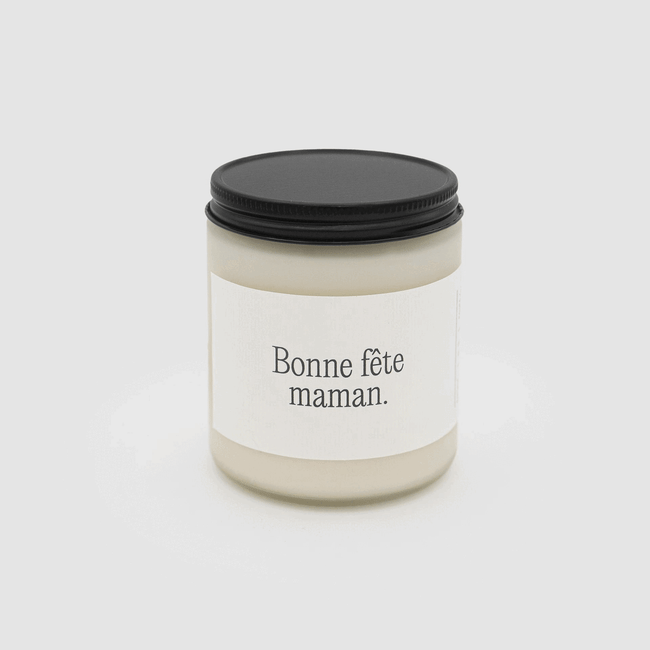 Bougie personnalisée avec message
