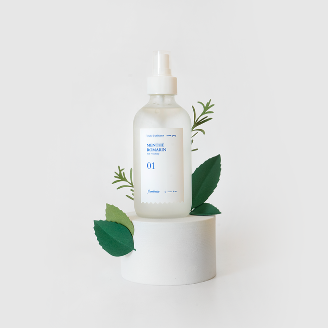 bruine d'ambiance parfum de maison menthe romarin