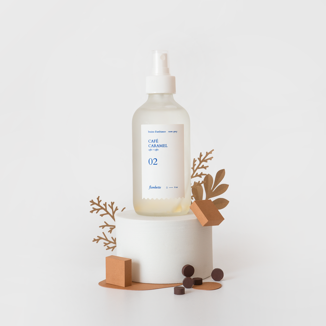 bruine d'ambiance parfum de maison café caramel