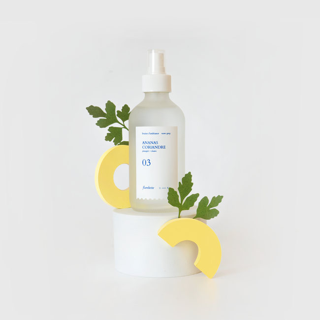 bruine d'ambiance parfum de maison ananas coriandre