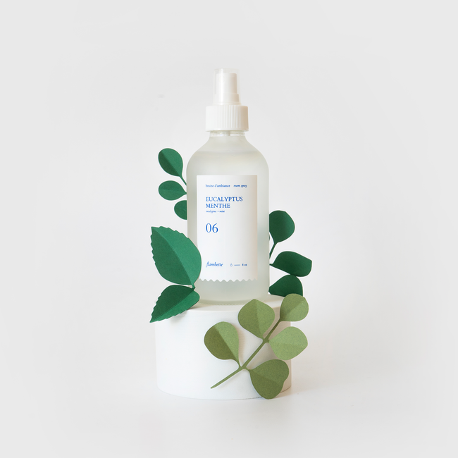 bruine d'ambiance parfum de maison eucalyptus menthe