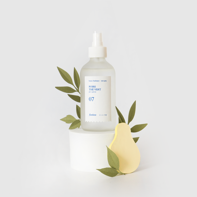 bruine d'ambiance parfum de maison poire thé vert
