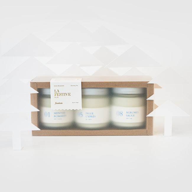 boite cadeau noel festif bougies de soya