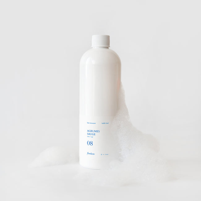 bouteille bain moussant agrumes sauge