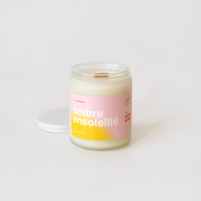 Bougie ambre ensoleillé