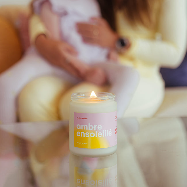 Bougie ambre ensoleillé