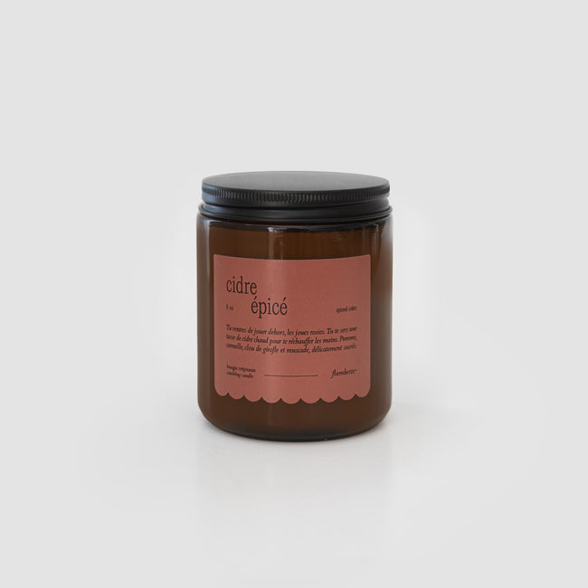 Bougie cidre épicé