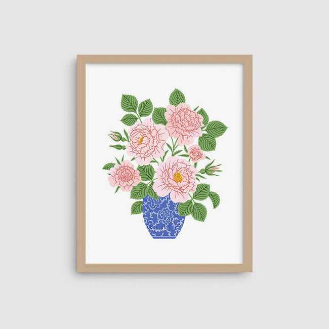 Poster - Garden Blooms Vase