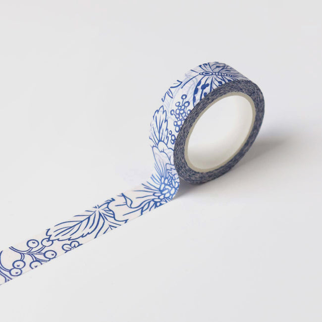 Ruban Washi - Jardin Bleu