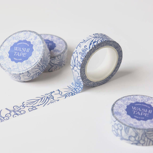 Ruban Washi - Jardin Bleu