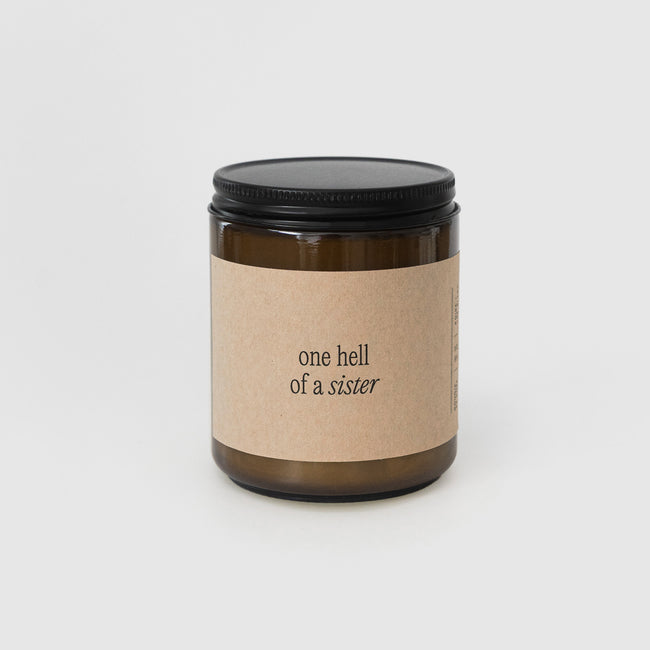 Bougie personnalisée - ambrée