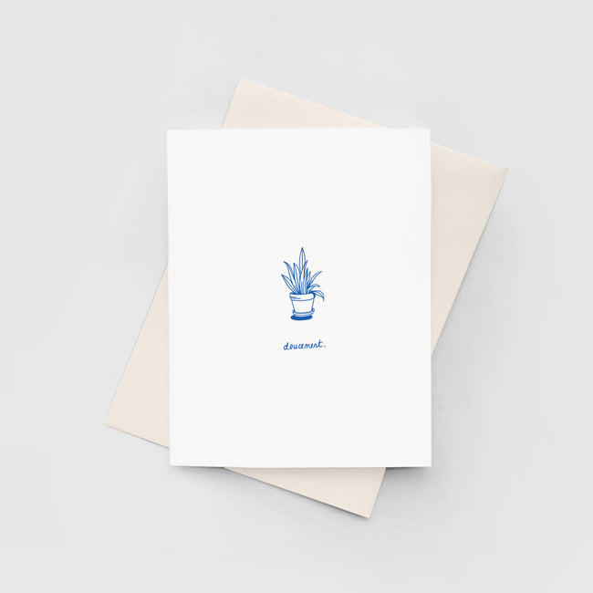 Carte de souhaits – Doucement - Marion