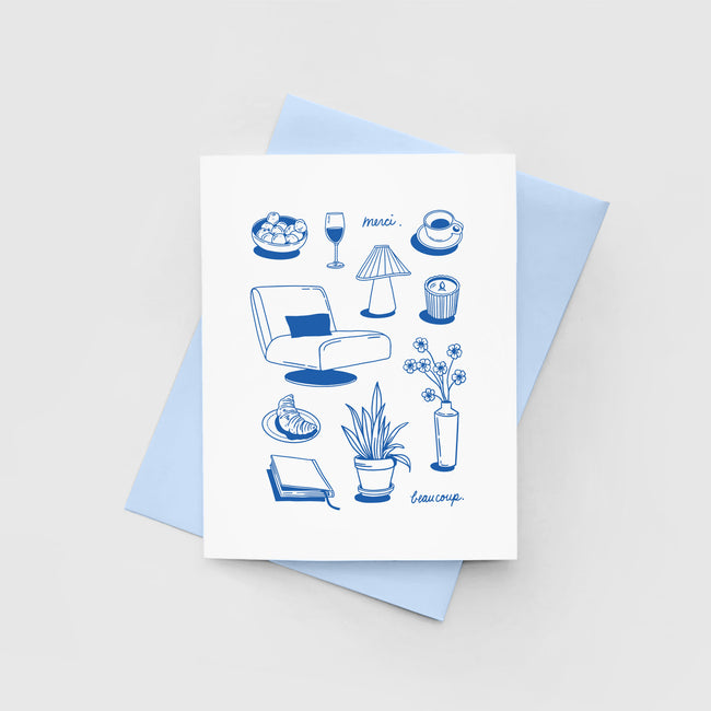 Carte de souhaits – Merci beaucoup - Marion