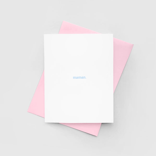 Greeting card - Maman