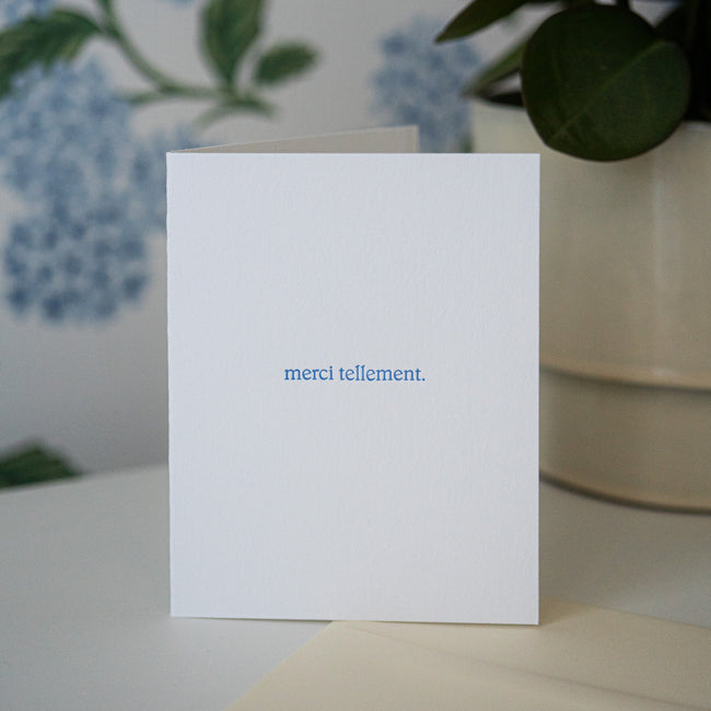 Carte de souhaits – Merci tellement