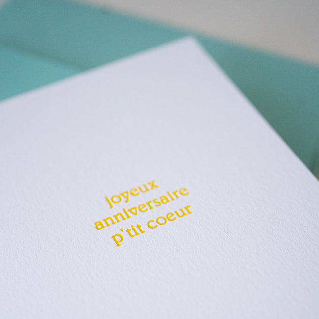 Carte de souhaits – P'tit coeur