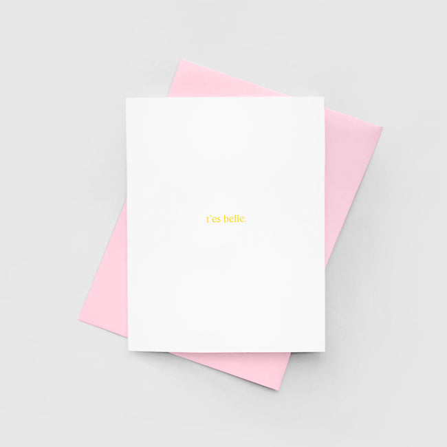 Greeting card - T'es belle