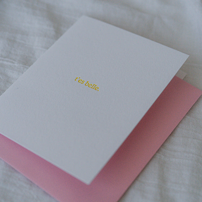 Carte de souhaits – T'es belle