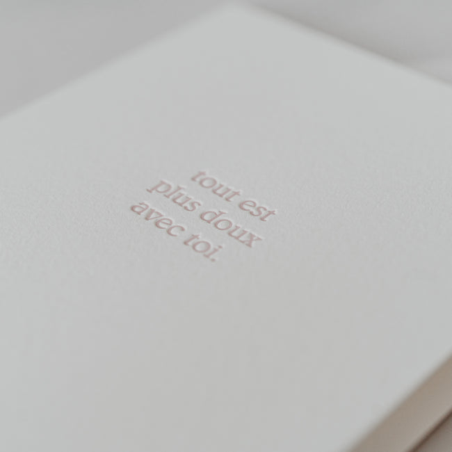 Greeting card - Tout est plus doux