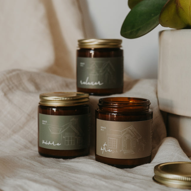 Trio de bougies - Jenn