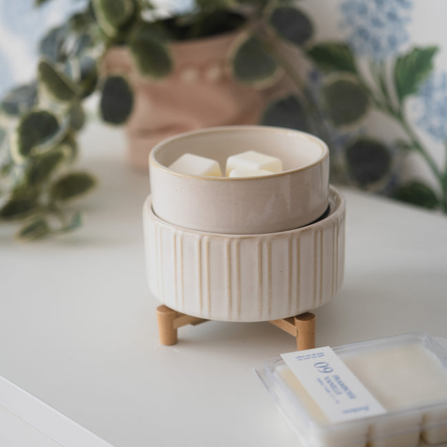 Diffuseur chauffe-cire – Céramique et bois