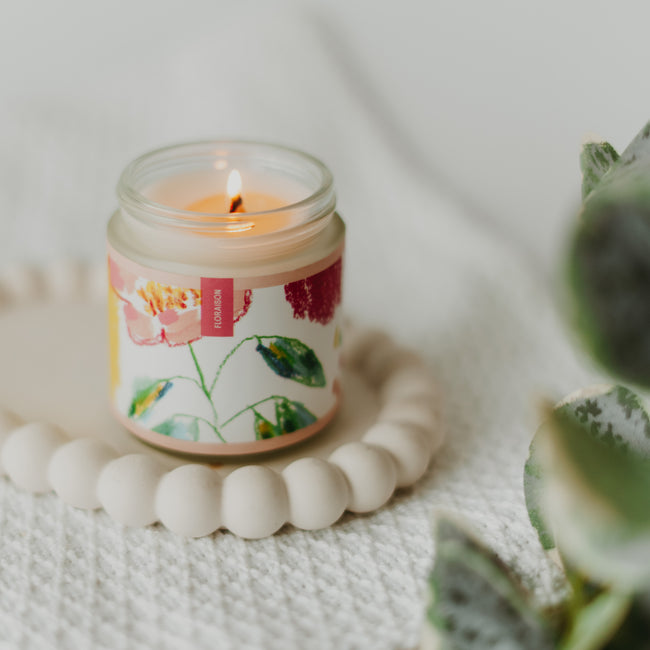 Bougie crépitante - Floraison - Manon Creusot