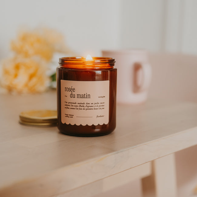 Bougie rosée du matin