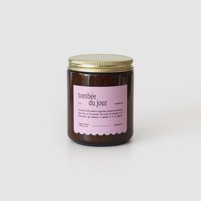 Bougie tombée du jour