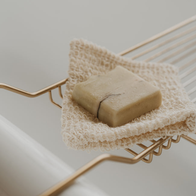 Exfoliating soap pouch 