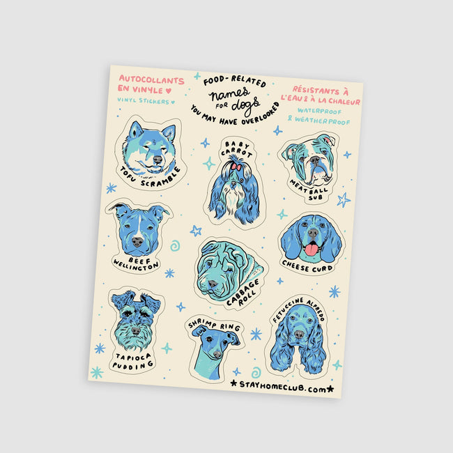 Food Dogs - Mega Sticker Sheet