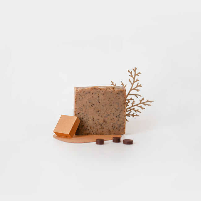 barre de savon parfumé pour le corps café caramel