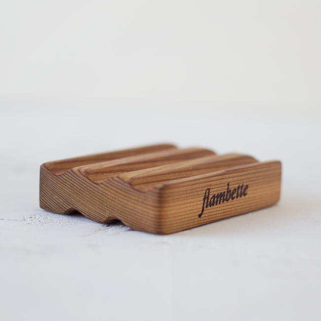 porte-savon artisanal en bois