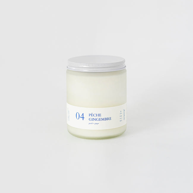 Bougie - Pêche + Gingembre