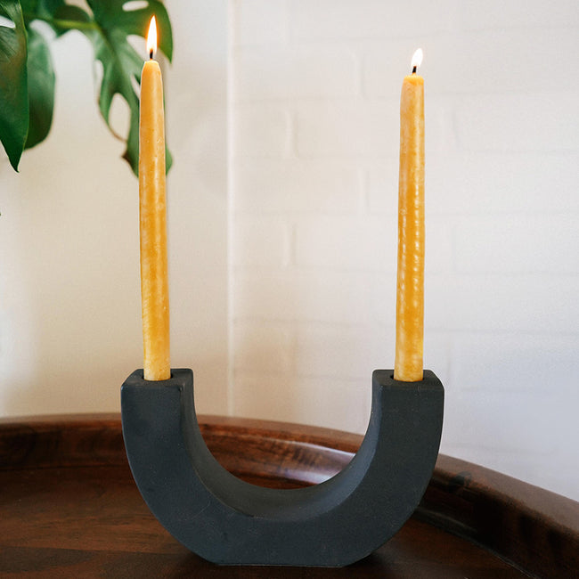 Porte-bougie en U